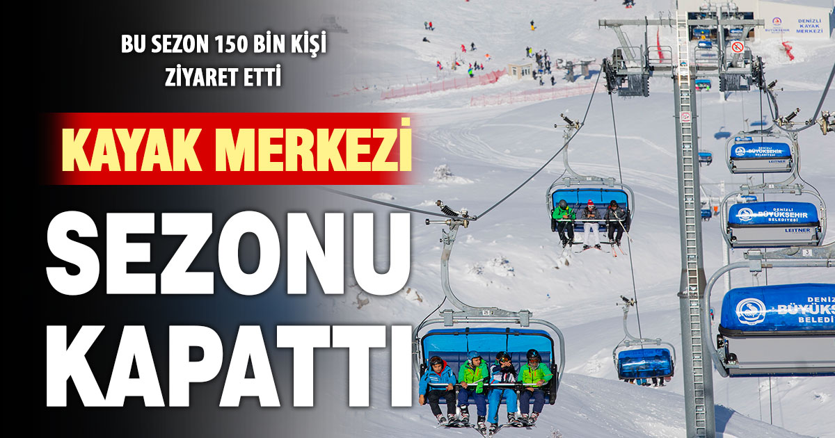 Denizli Kayak Merkezi sezonu kapattı