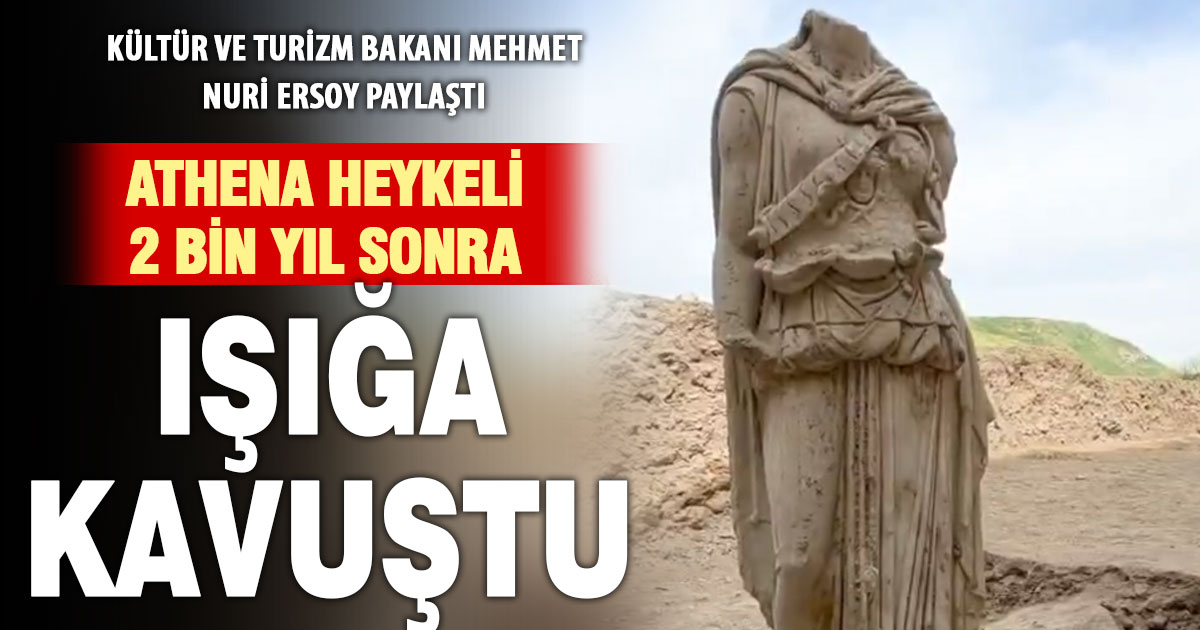 Laodikya’da eşsiz keşif: Athena heykeli ortaya çıkarıldı