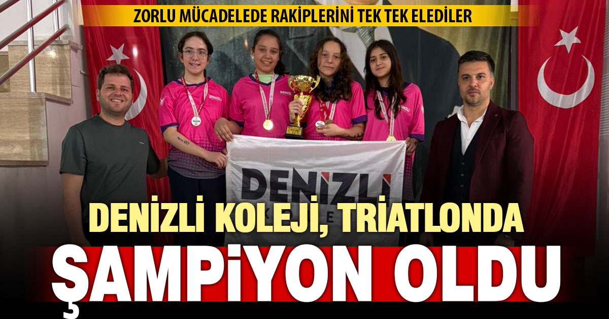 Denizli Koleji Triatlon Takımı, Denizli şampiyonu oldu