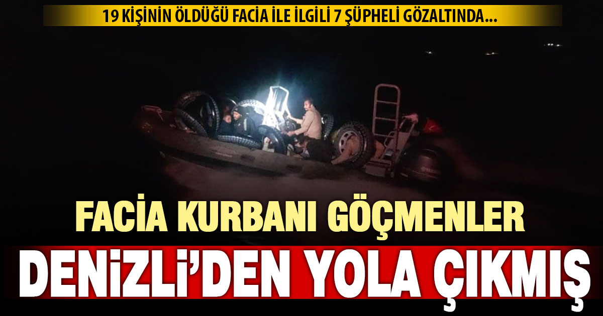 Bodrum’daki faciada hayatını kaybeden göçmenler Denizli’den yola çıkmış