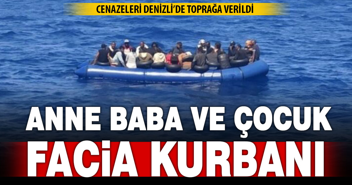 Bodrum’daki göçmen botu faciasında ölen aynı aileden 4 mülteci Denizli’de toprağa verildi