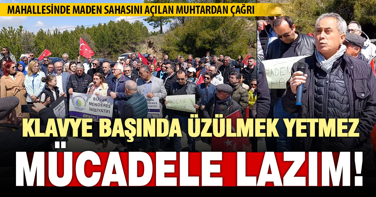 Buldan Girne muhtarı madene karşı mücadele çağrısı yaptı