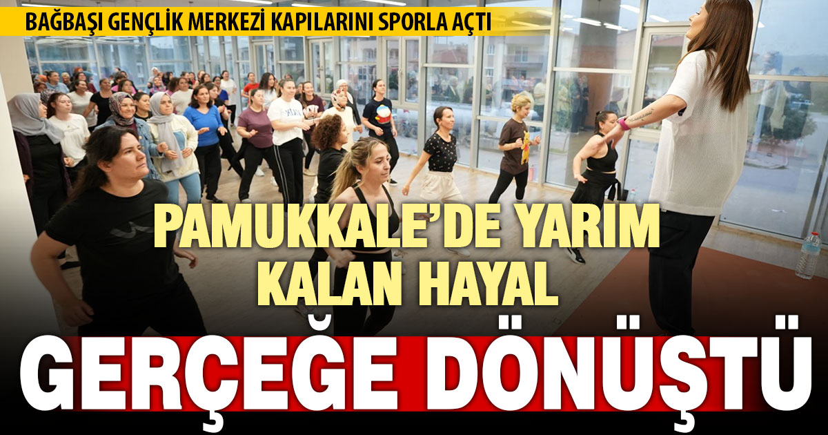 Bağbaşı Gençlik Merkezi kapılarını sporla açtı