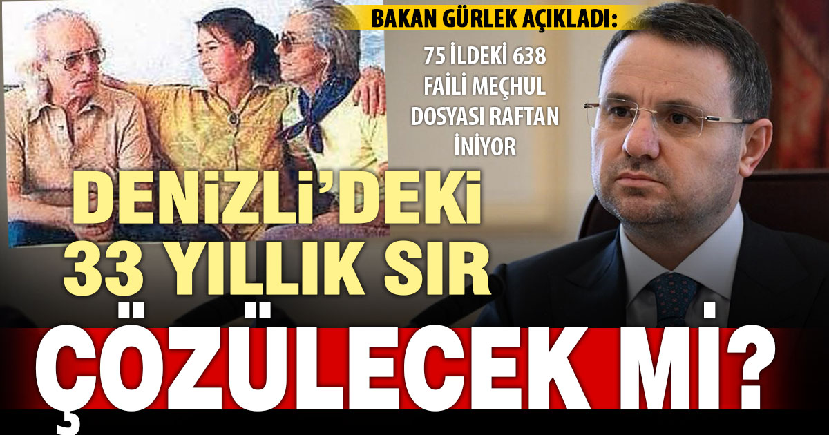 Faili meçhul dosyalar raftan indirildi: Denizli’deki 33 yıllık sır çözülecek mi?