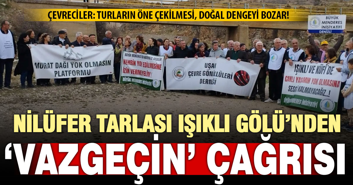Çevrecilerden Işıklı Gölü’nde nilüfer turizmini “zamanında yapın” çağrısı