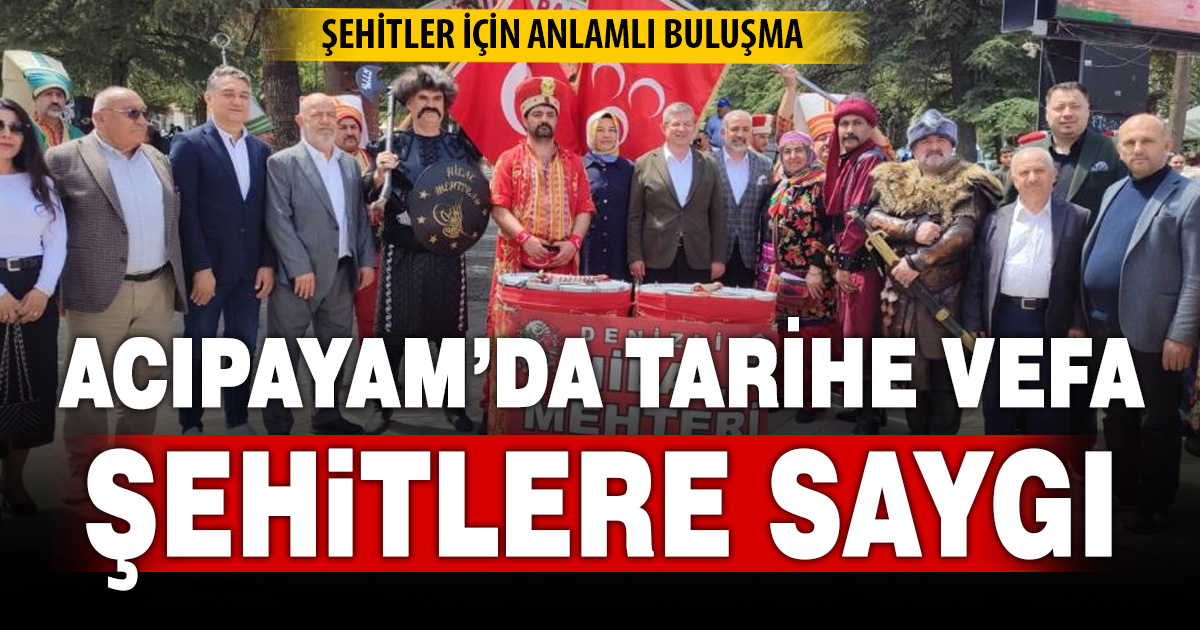 Acıpayam’da binlerce kişi anma programında buluştu 