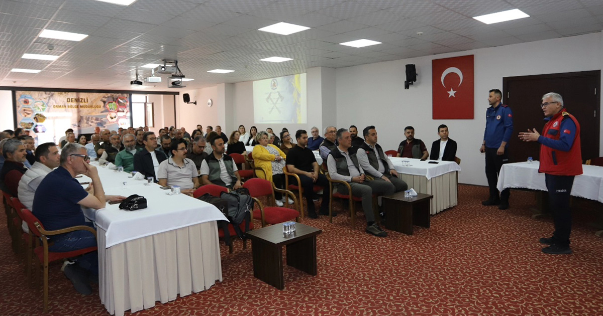 Denizli Orman Bölge Müdürlüğü personeline yangın güvenliği eğitimi
