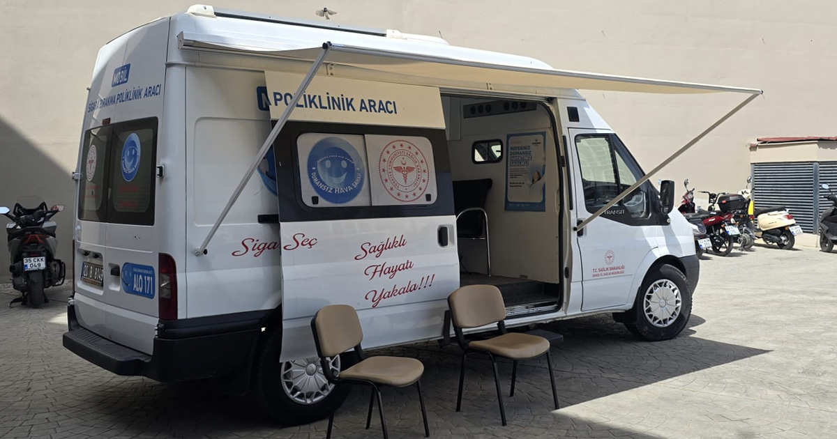 Mobil sigara bırakma poliklinik aracı Horizon Garden AVM’de hizmet vermeye başladı