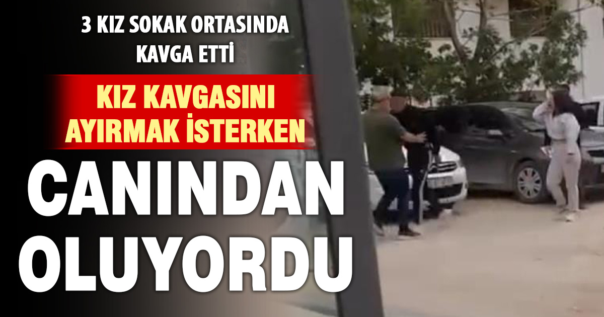 Kızların kavgasını ayıran vatandaşlara bıçakla saldırdı 
