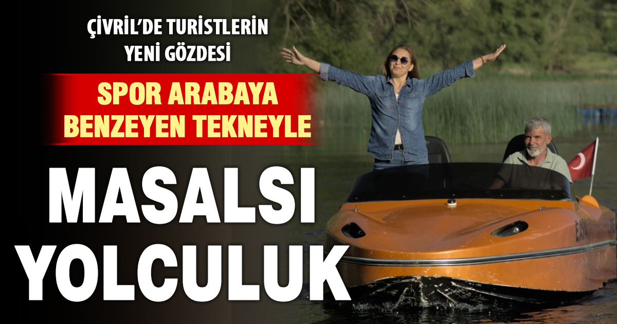 Kendi tasarımı teknesi ile turistlere nilüfer ve doğa gezisi sunuyor 