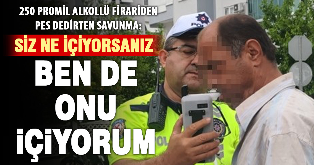 Trafikte zikzak çizerek ilerledi, hem alkollü hem firari çıktı