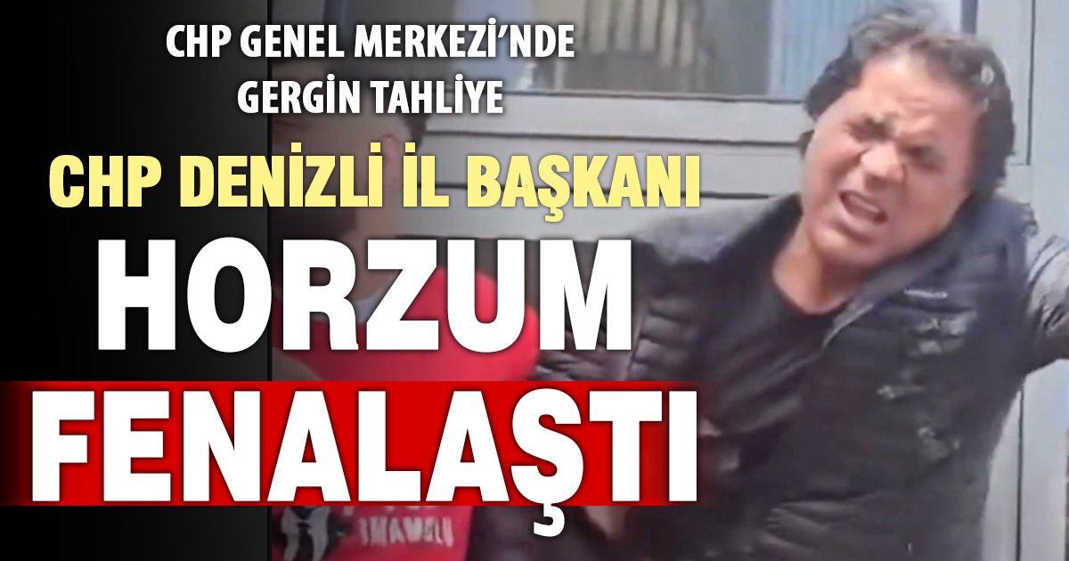 CHP Genel Merkezi’nde tahliye gerginliği devam ediyor: Denizli İl Başkanı Horzum fenalaştı
