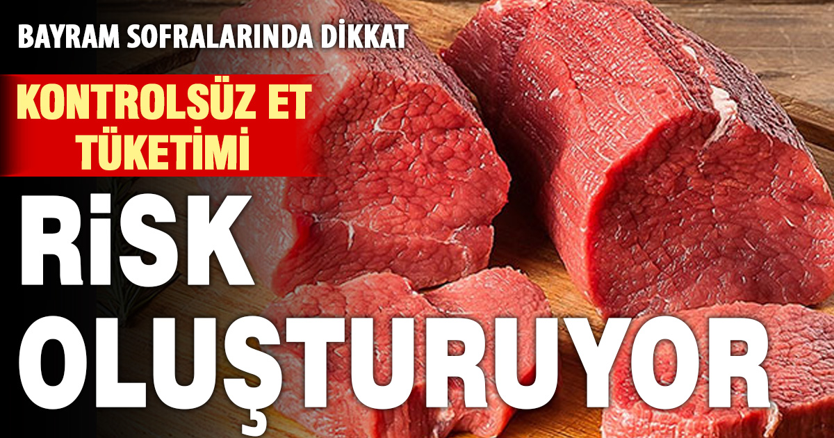 Kurban Bayramında artan et, tatlı ve hamur işi tüketiminin sağlık sorunlarını da beraberinde getiriyor 