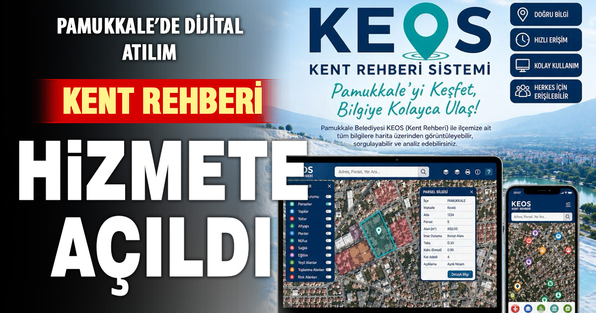 PAMUKKALE’DE DİJİTAL DÖNÜŞÜM HAMLESİ: “KENT REHBERİ” YAYINA GİRDİ