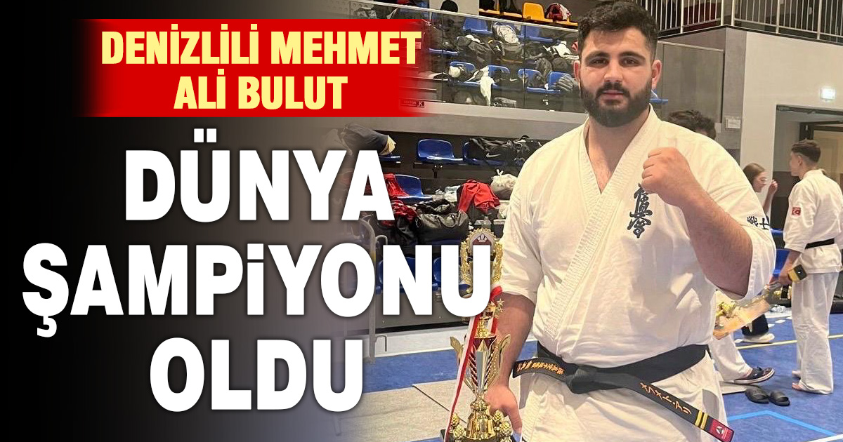 Denizlili Mehmet Ali Bulut dünya şampiyonu oldu