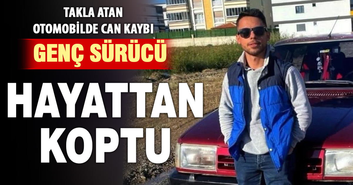 Otomobil takla attı: 1 ölü, 1 yaralı 