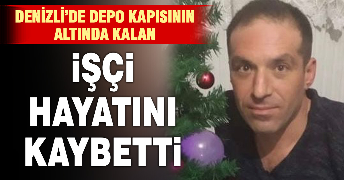 Depo kapısının altında kalan tekstil işçisi hayatını kaybetti