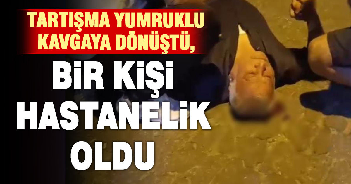 Çıkan kavgada başından yaralandı, kanlar içinde yerde kaldı 