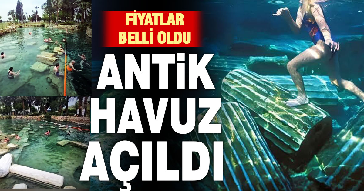 Tadilat bitti, antik havuz açıldı