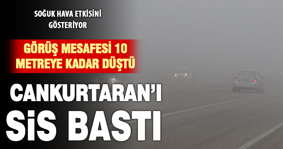 Cankurtaran sis altında kaldı
