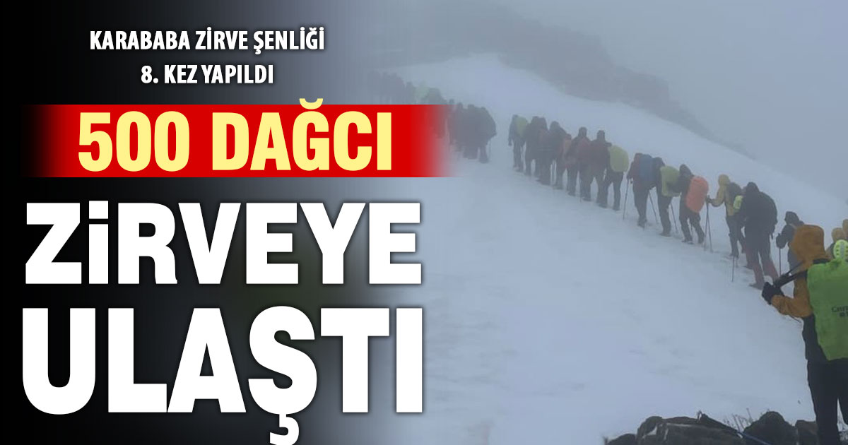 Denizli’de 500 doğasever 8. kez Karababa zirvesine yürüdü