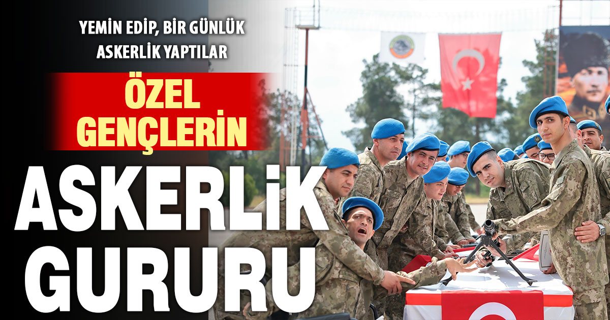 Denizli’de engelli gençlere askerlik gururu