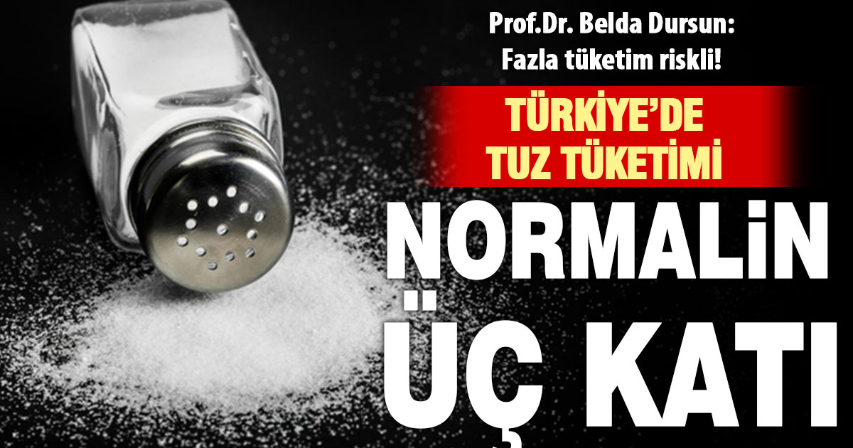 Prof.Dr. Dursun: Tuz tüketimi, önerilenin 2-3 katı