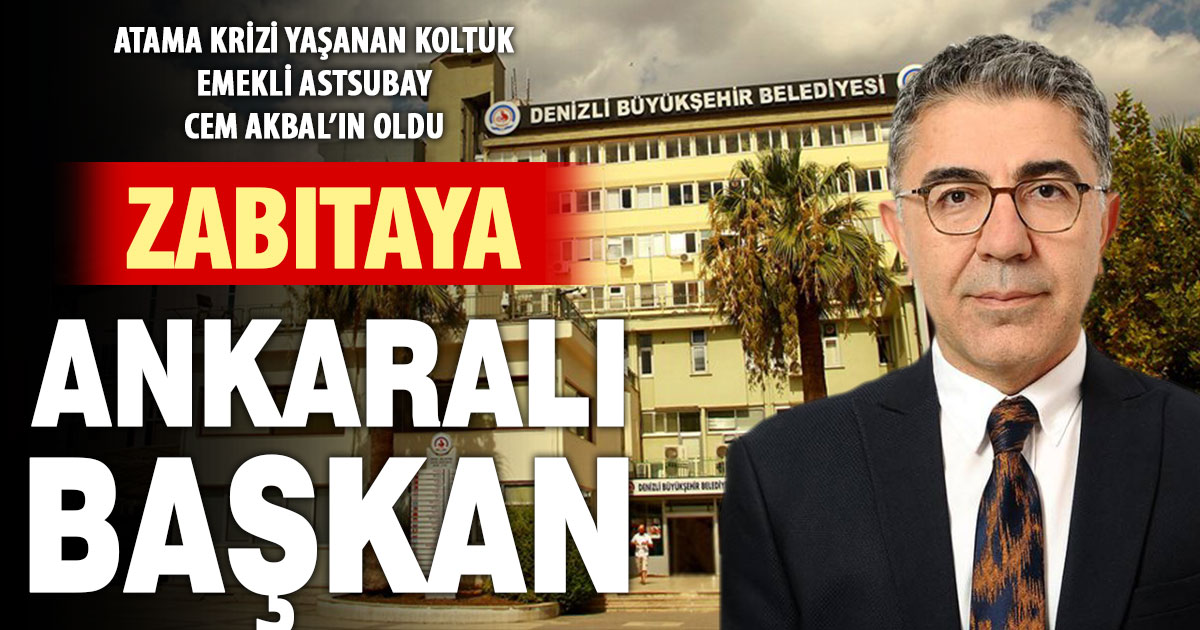 Denizli Büyükşehir Zabıta Dairesi Başkanlığına Cem Akbal getirildi