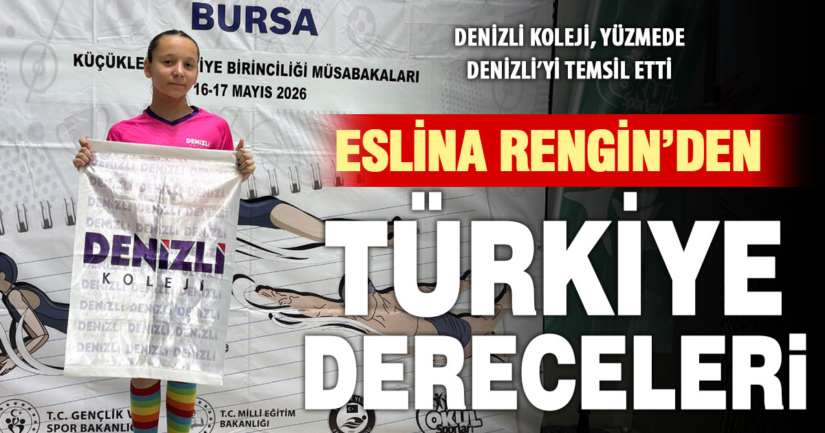 Denizli Koleji öğrencisi Eslina Rengin Kepenek Bursa’dan Türkiye dereceleriyle döndü