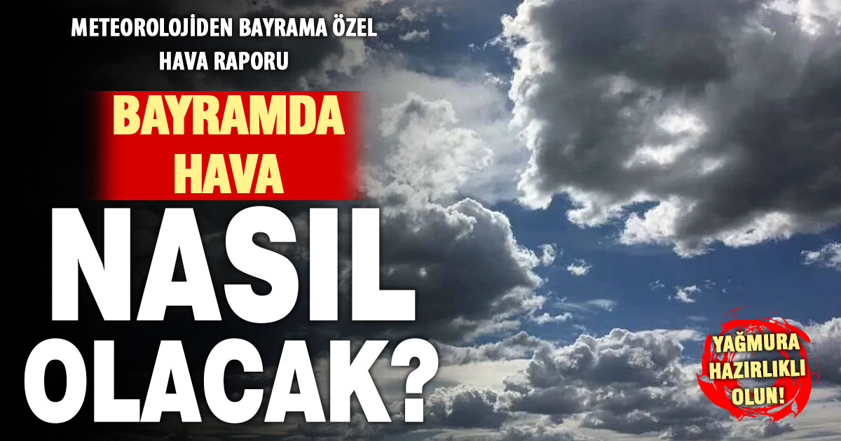 Denizli’de bayramda hava bulutlu, zaman zaman yağmurlu