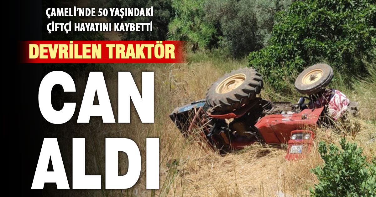 Traktörün altında kalan çiftçi hayatını kaybetti  