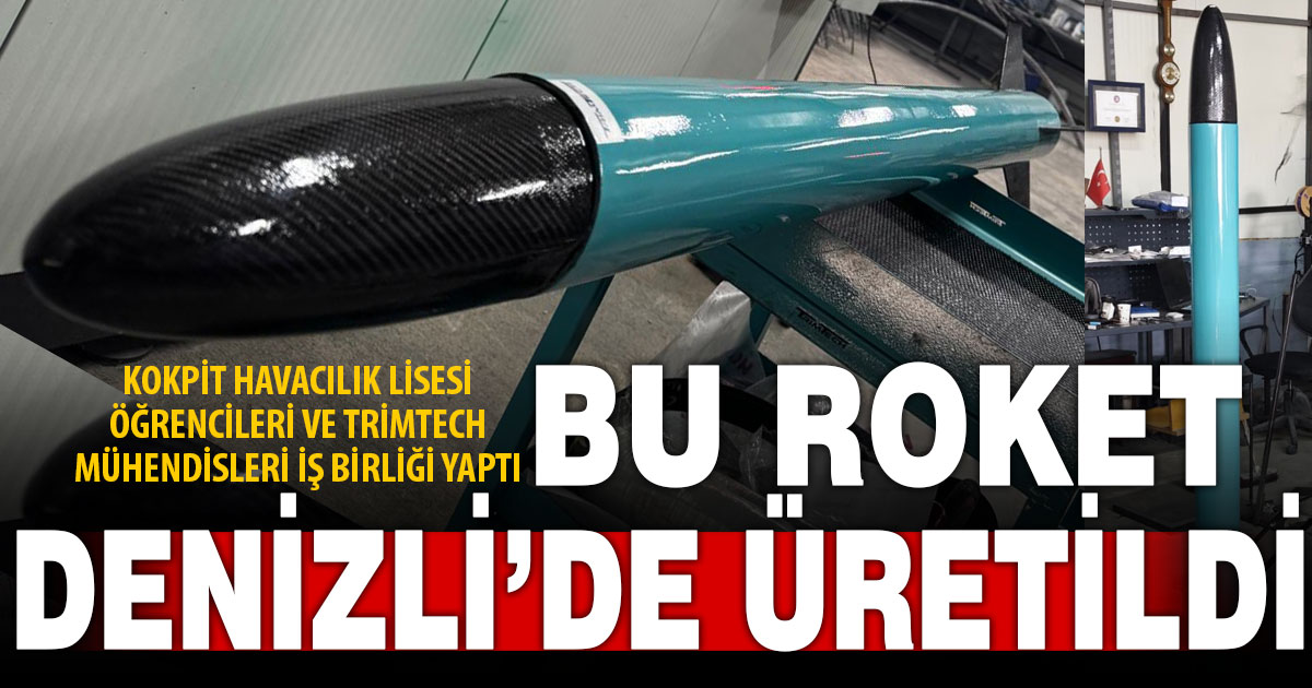 Kokpit Havacılık Lisesi öğrencileri uzun menzilli roket geliştirdi
