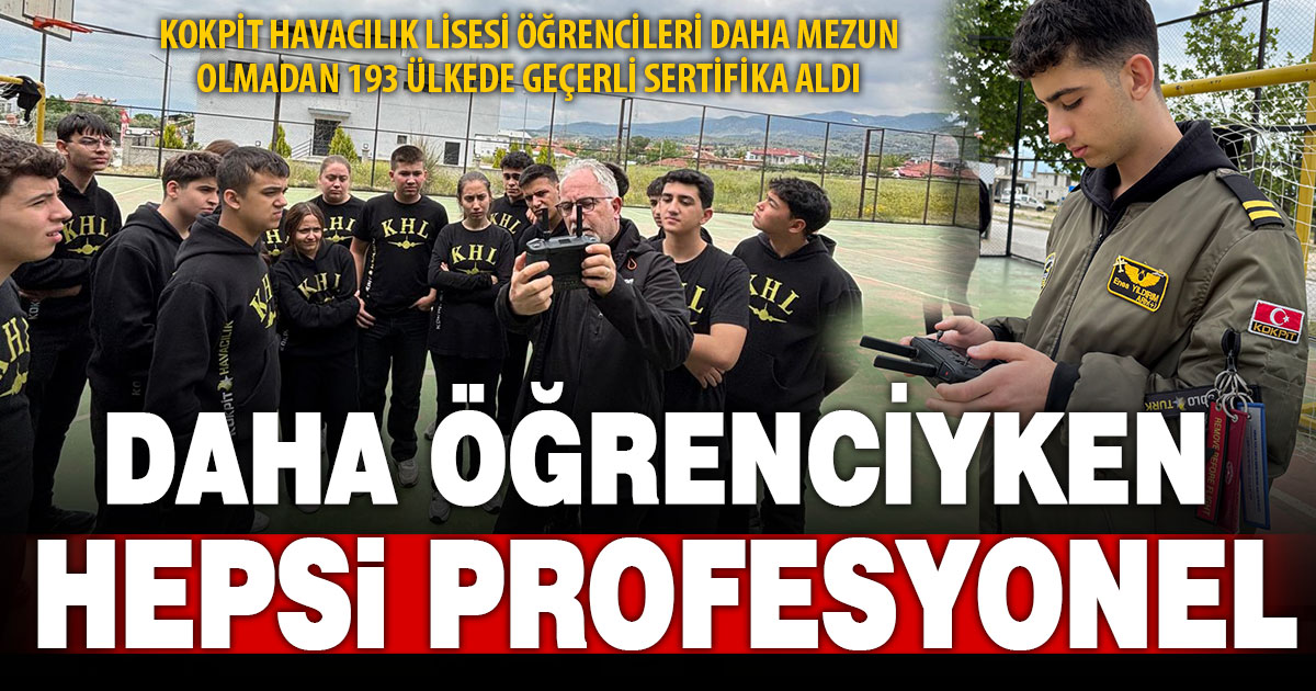 Denizli Kokpit Havacılık Lisesi’nden 193 ülkede geçerli İHA eğitimi