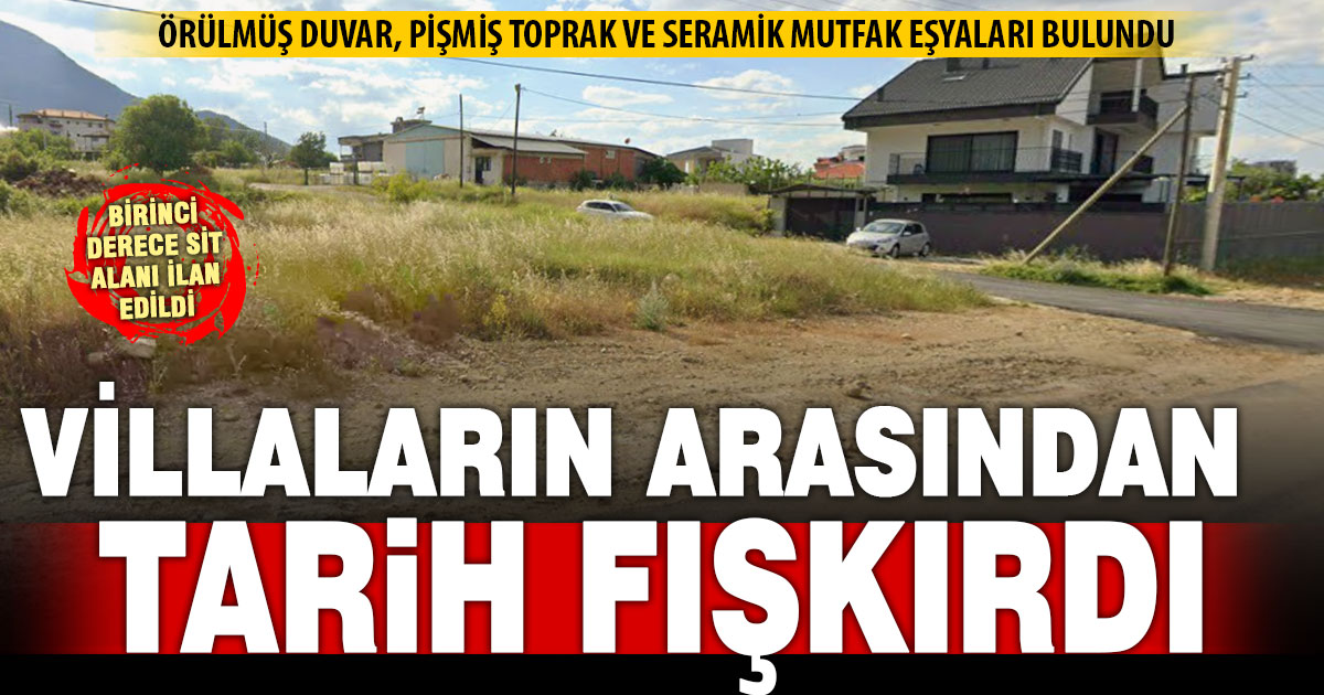 Hallaçlar’da villaların arasında Roma dönemine ait yapılar bulundu