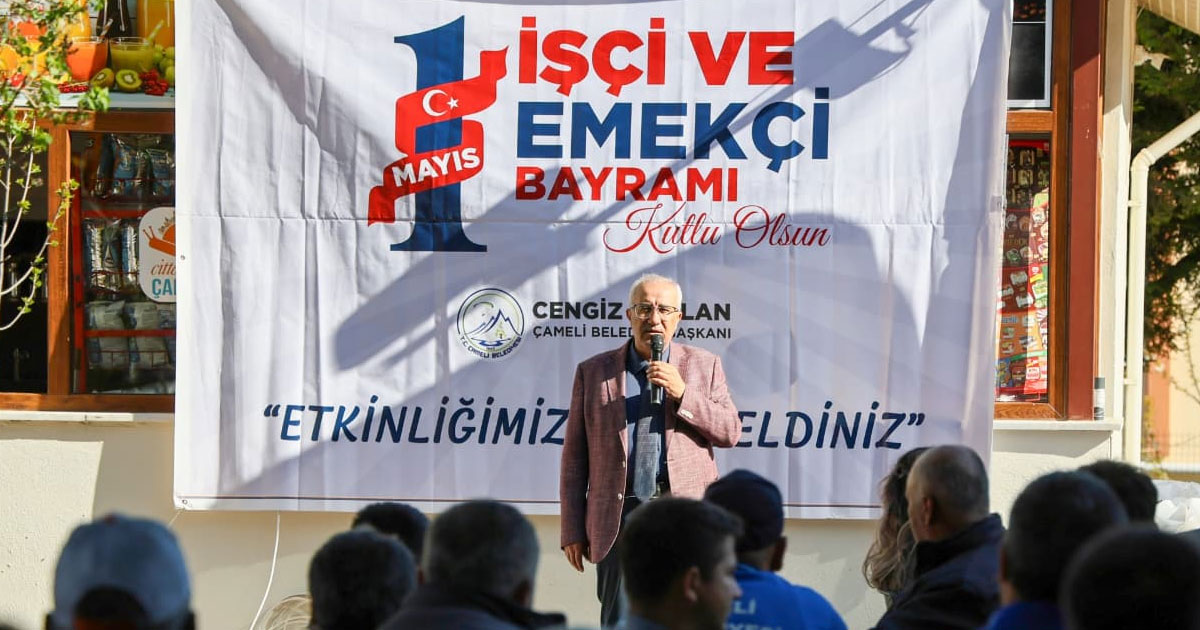 Çameli’nde 1 Mayıs kutlamalarına Başkan Arslan da katıldı
