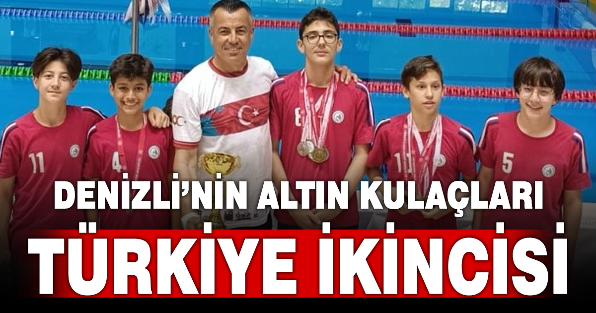 Şemikler Ortaokulu yüzme takımı Türkiye ikincisi oldu
