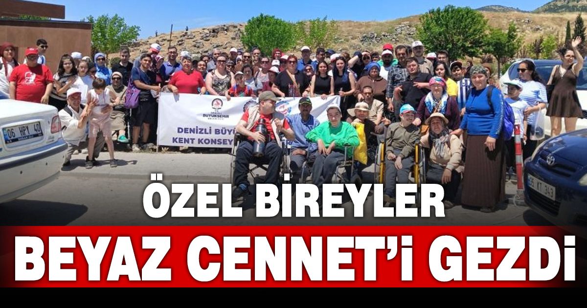 Acıpayam’ın kanatsız melekleri beyaz cenneti gezdi