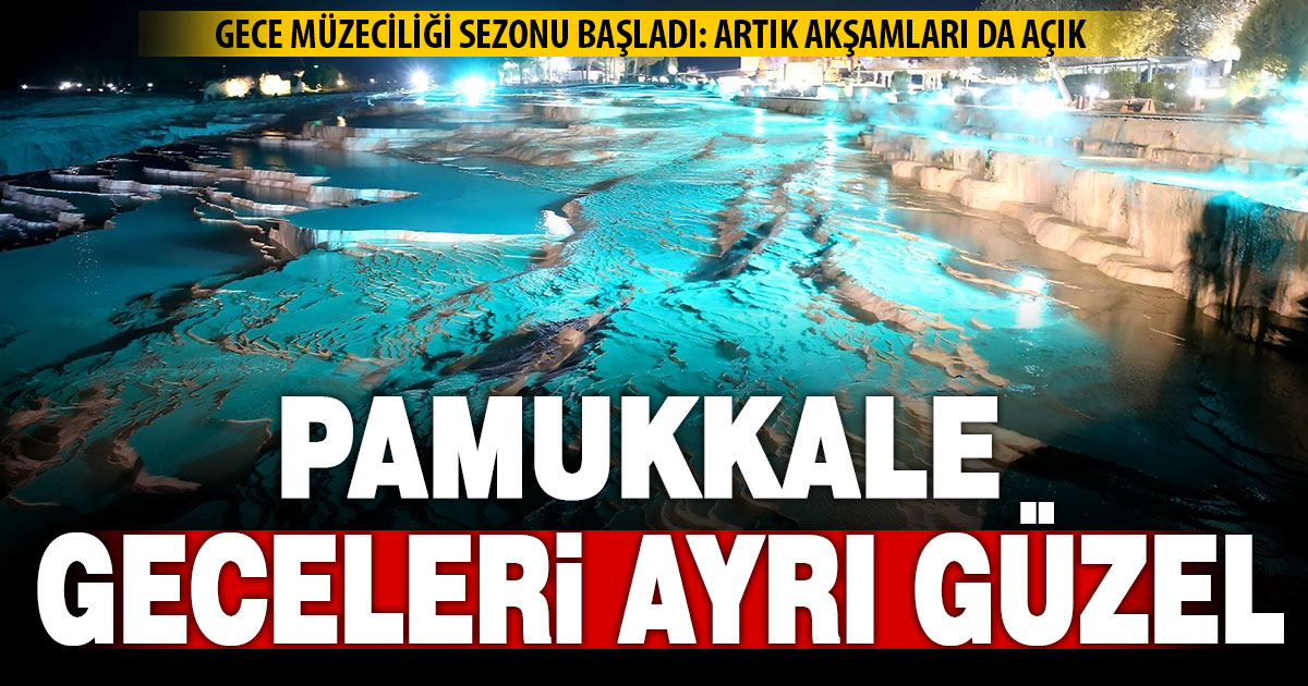 Hierapolis'te gece müzeciliğinde yeni sezon başladı  