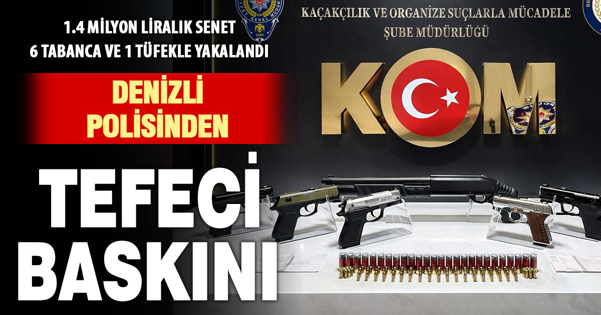 1.4 milyonluk senetle yakalanan tefeci tutuklandı