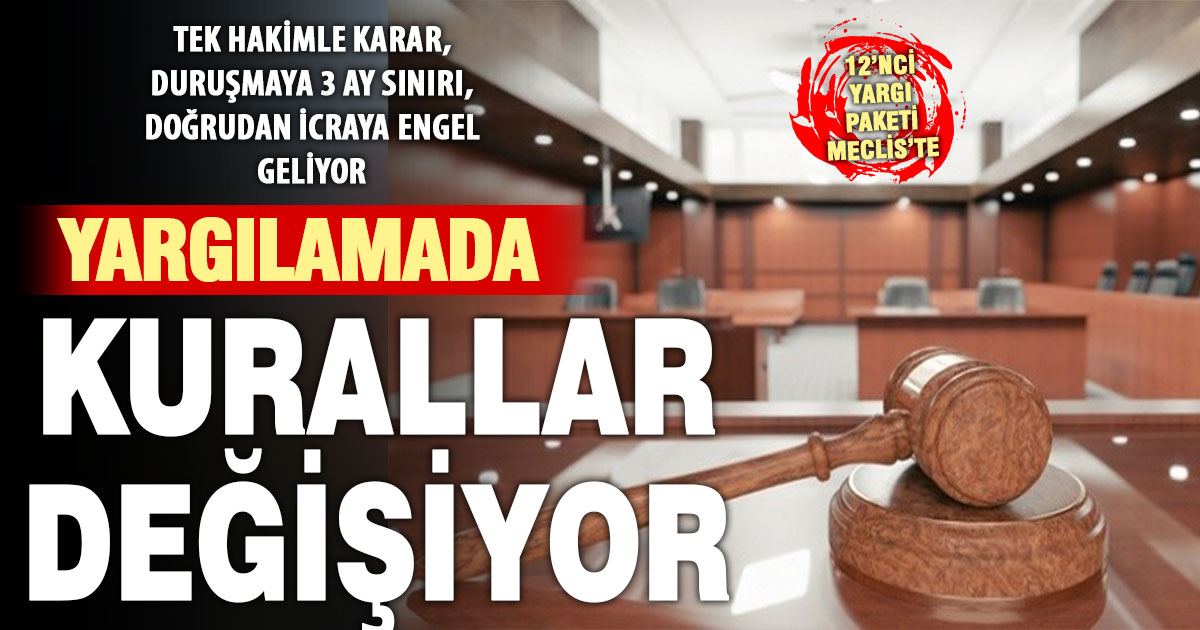 12. Yargı paketi TBMM’de