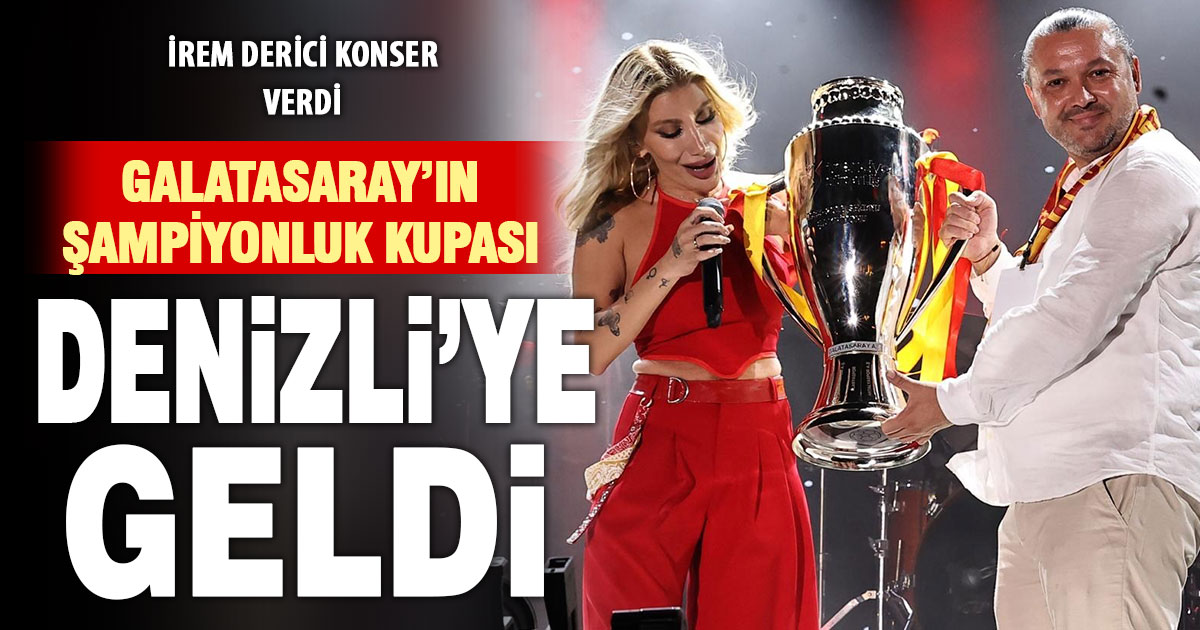 Şampiyonluk kupası Denizli'deki Galatasaraylılarla buluştu