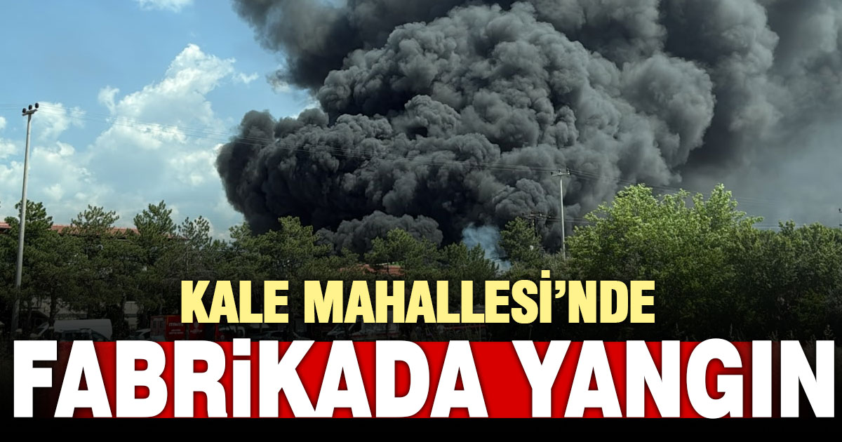 Kale Mahallesindeki fabrikada yangın çıktı