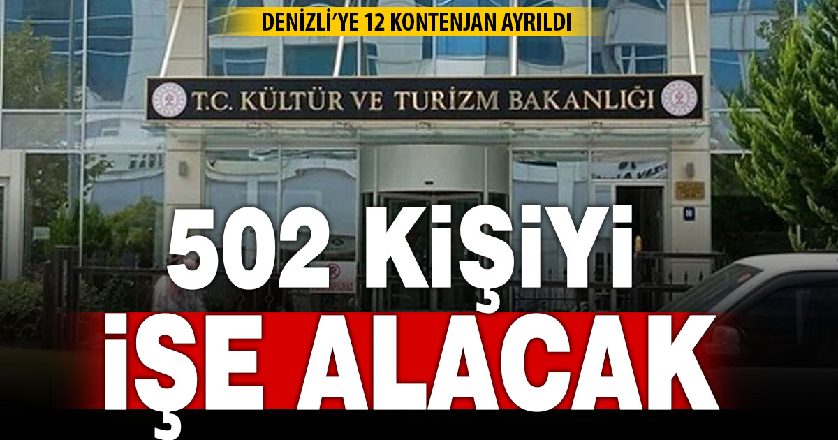 Kültür ve Turizm Bakanlığı 2026 yılı personel alımı detayları belli oldu