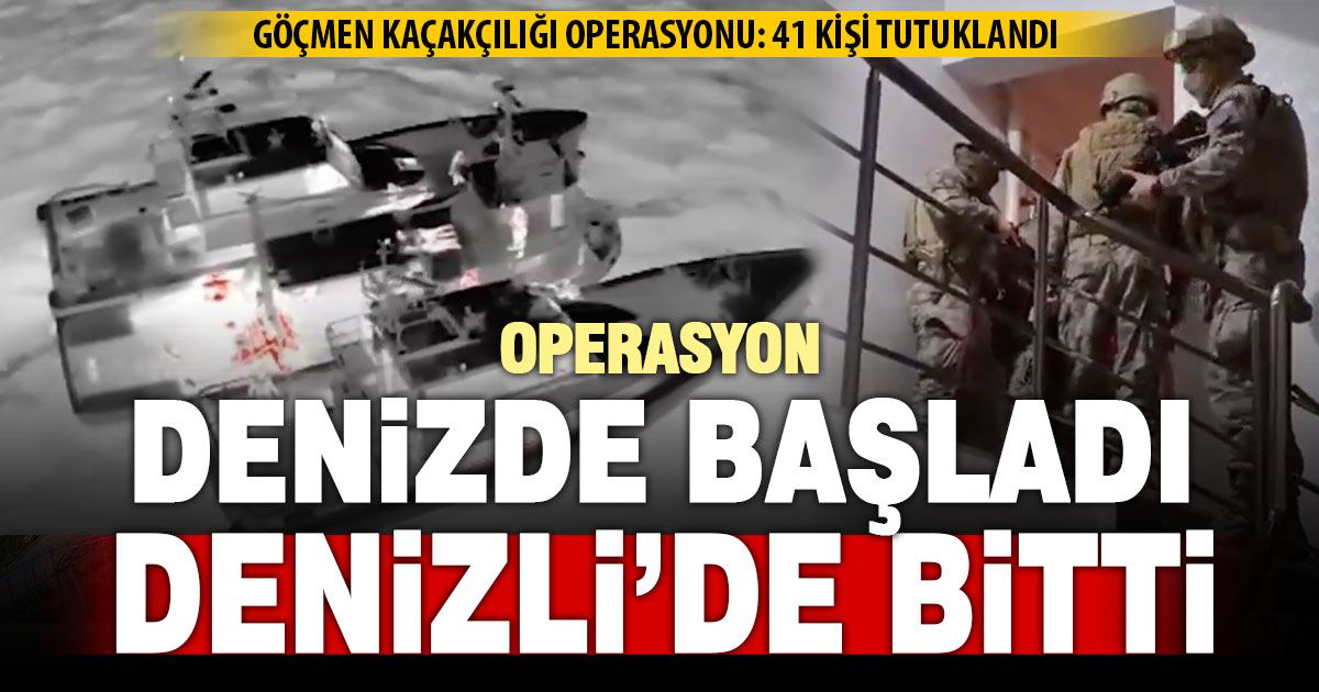 Göçmen kaçakçılığı yapan suç örgütü çökertildi: 41 tutuklama  