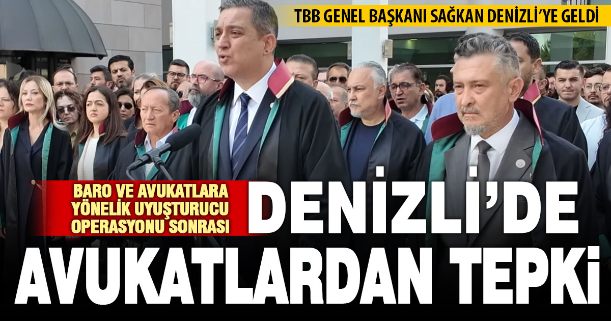 Denizlili avukatlardan operasyonu ve sonrasında yaşananlara tepki