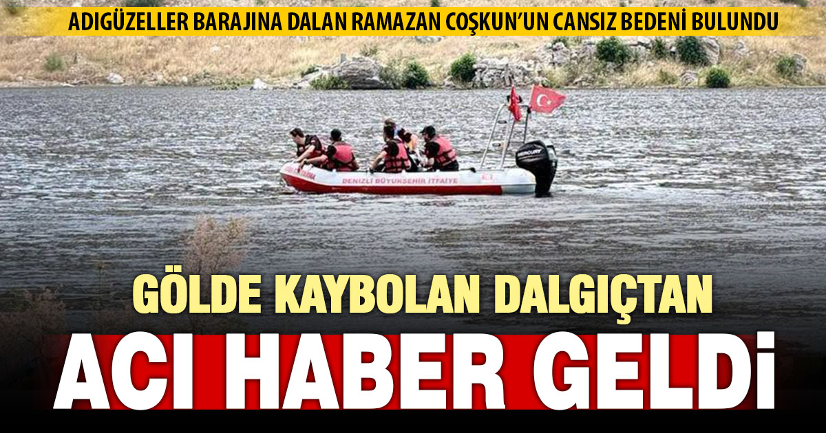 Baraj gölünde kaybolan amatör dalgıcın cansız bedeni kıyıya vurdu  