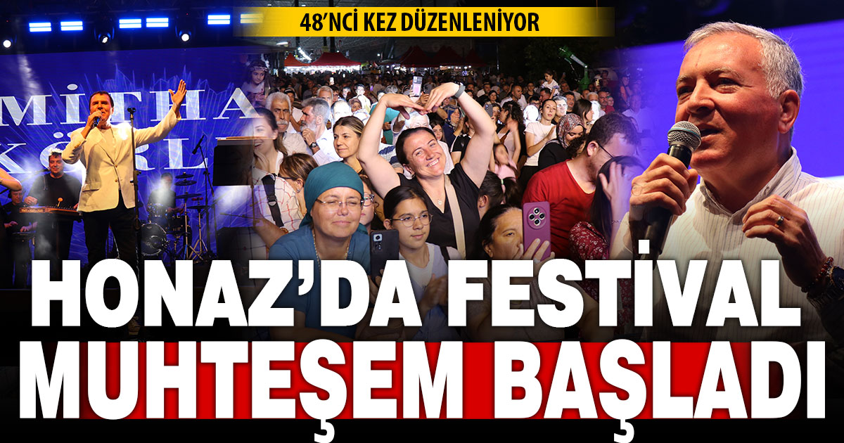 48. Honaz Kiraz Kültür ve Sanat Festivali başladı