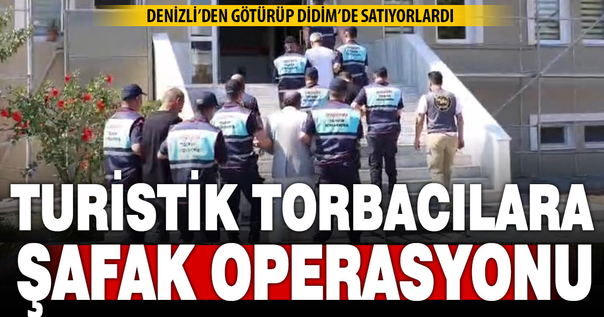 Didim merkezli 3 ilde 'torbacı' operasyonu: 13 gözaltı