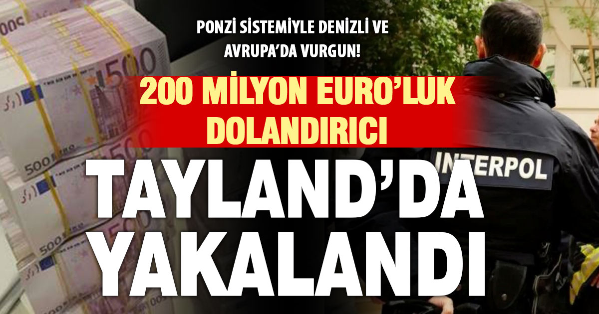 Denizli’de görülen ‘ponzi’ davasının firari sanığı Tayland’da yakalandı