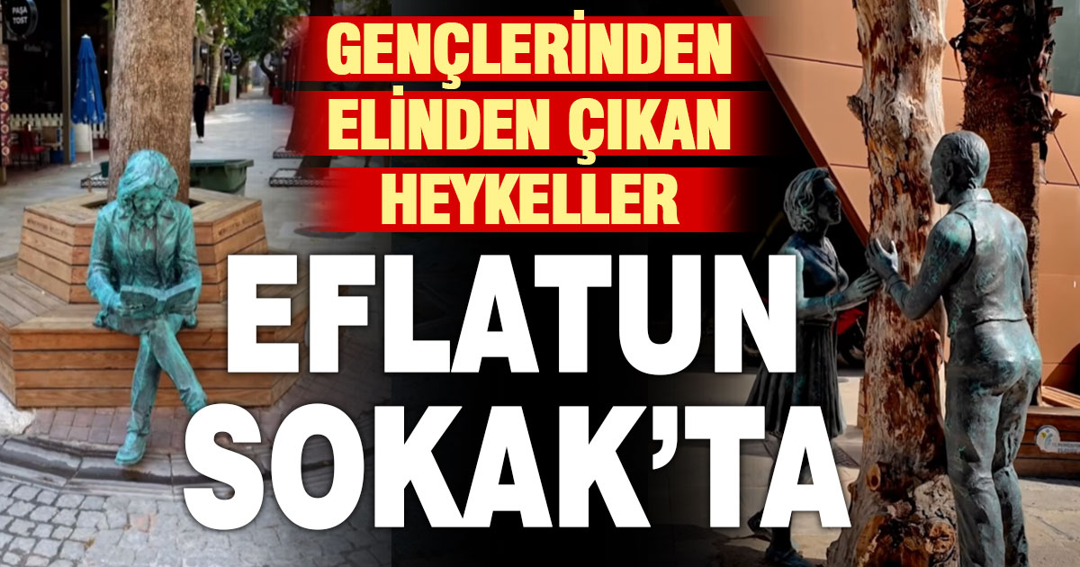 Genç Heykel Çalıştayı’nda üretilen eserler Eflatun Sokak’ta
